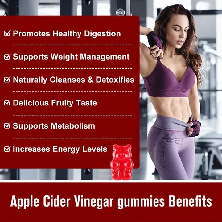 Apple Cider Vinegar Gummies 1200mg – Digestive &amp; Wellness Support