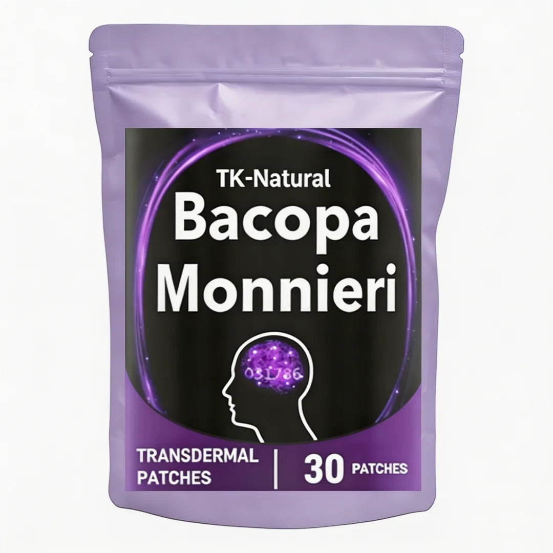 Bacopa Monnieri Patches – Memory &amp; Mental Focus Support, 30 Count