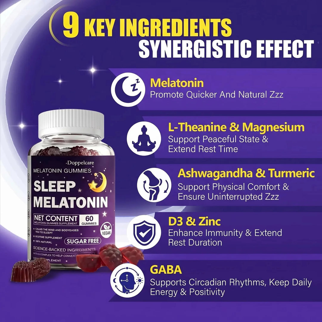 Melatonin 10mg Gummies – Magnesium &amp; Ashwagandha