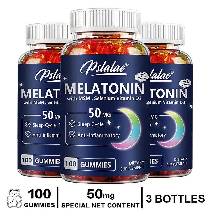 Melatonin 50mg Gummies – Sleep &amp; Stress Support