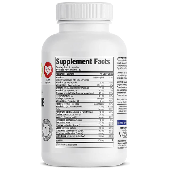 Men’s 50+ Multivitamin &amp; Multimineral – 120 Capsules
