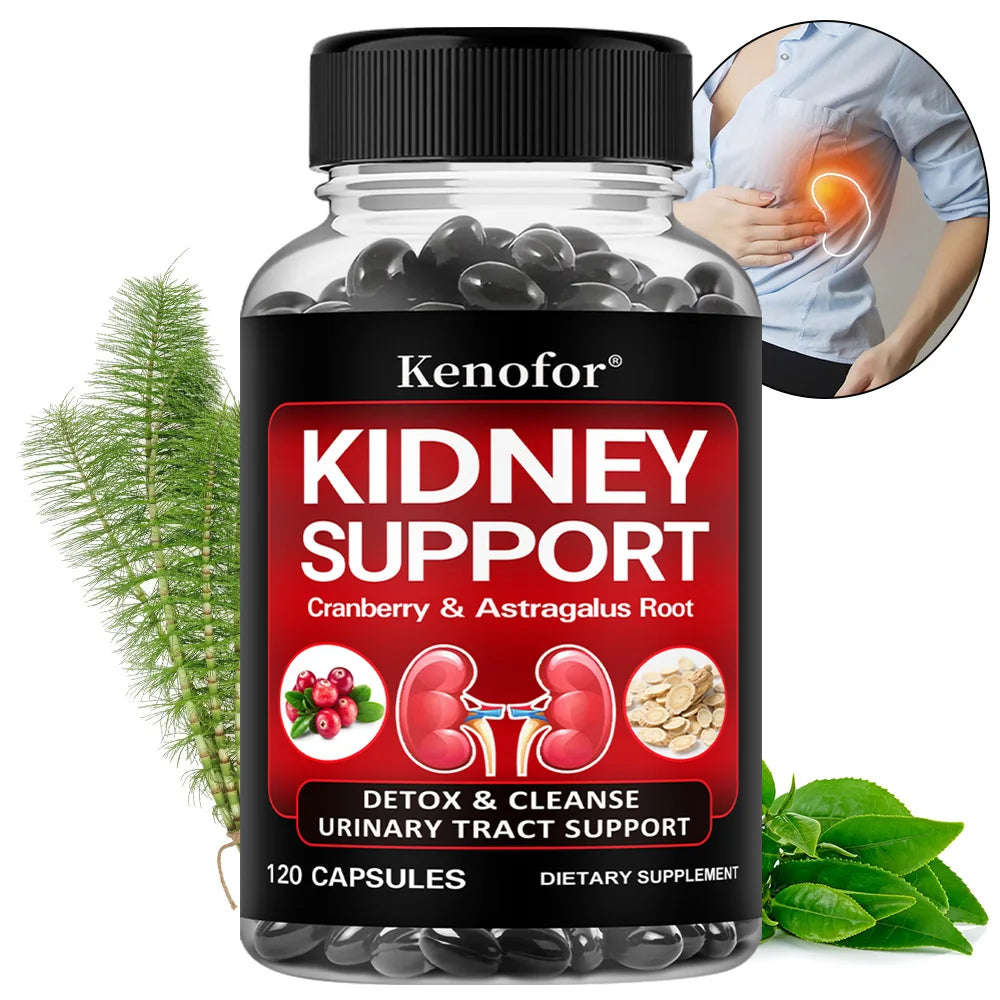 Kidney Support Supplement - with Cranberry for Normal Urinary Tract Health and Bladder Health, Healthy Kidney Function