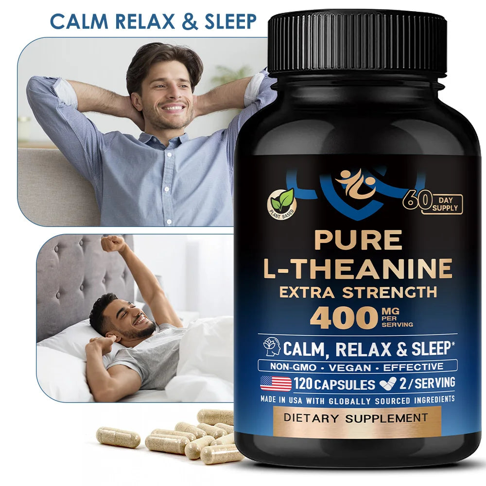 L-Theanine Capsules – Stress, Mood &amp; Focus Support