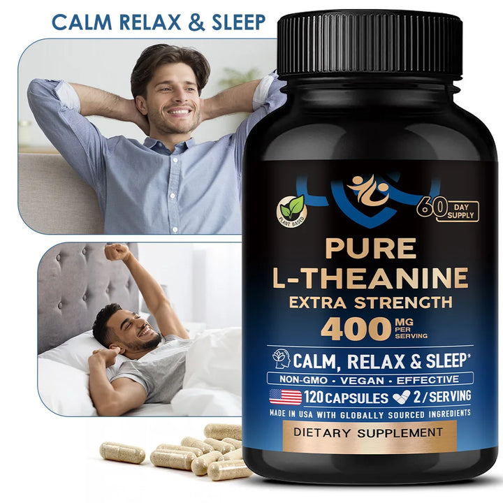 L-Theanine Capsules – Stress, Mood &amp; Focus Support
