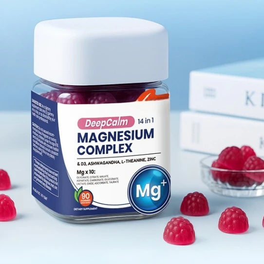 14in1 Magnesium Gummies, Ashwagandha Vitamins Support The Immune System Promote Energy Metabolism Relieve Stress Improve Sleep