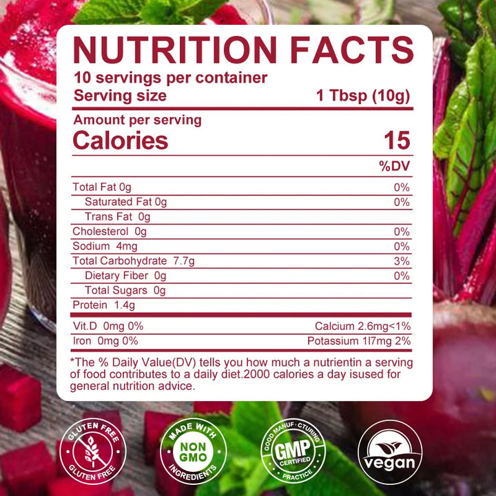 Organic Beetroot Powder – Heart &amp; Circulation Support