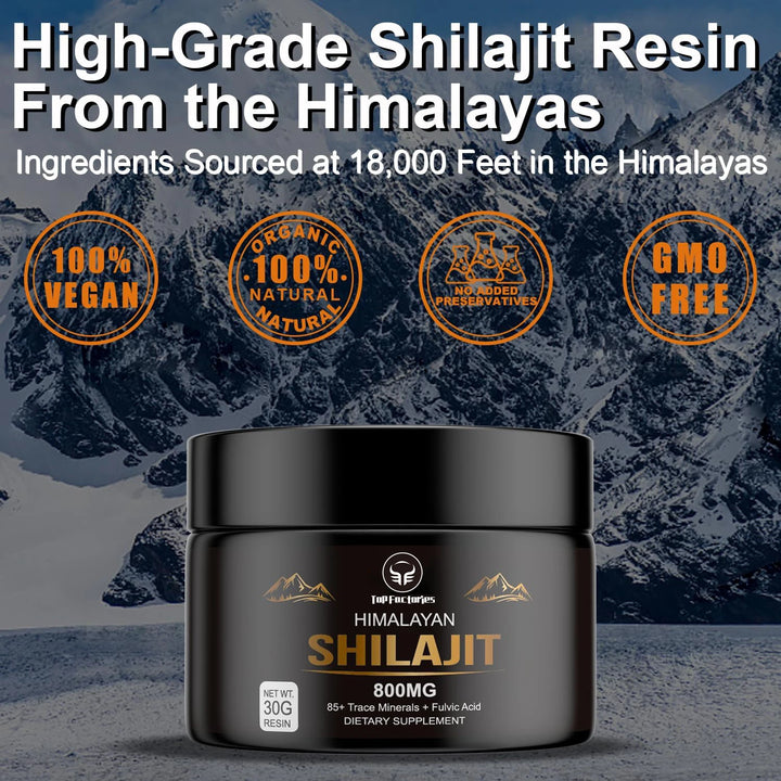 Pure Himalayan Shilajit Resin – 500mg