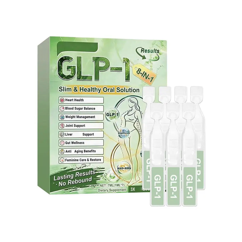 8in1 GLP-1 Body Care Drops Support Intestinal Health Balance Metabolism Blood Sugar And Promote Digestion And Body Shaping