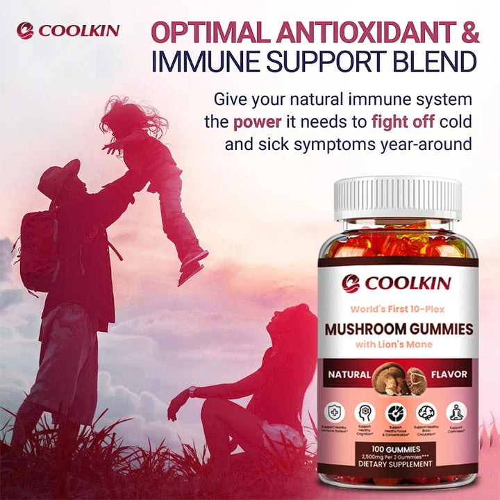 Mushroom Gummy Complex – Maitake, Shiitake &amp; Lion’s Mane