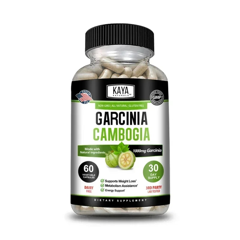 Garcinia Cambogia Capsules, Supports Weight Management, Appetite Control, Energy Metabolism Supplement, Non-GMO