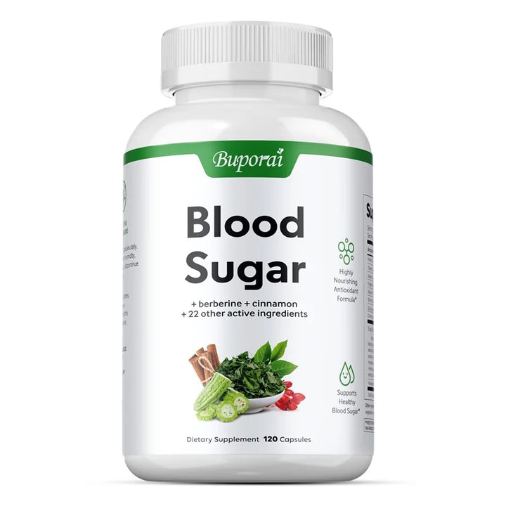 Blood Sugar Capsules - Supports Blood Sugar Balance, Promotes Metabolism, Digestion and Heart Health