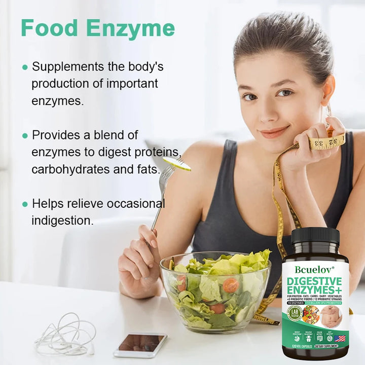 Digestive Enzymes with Prebiotics &amp; Probiotics – 10B CFU
