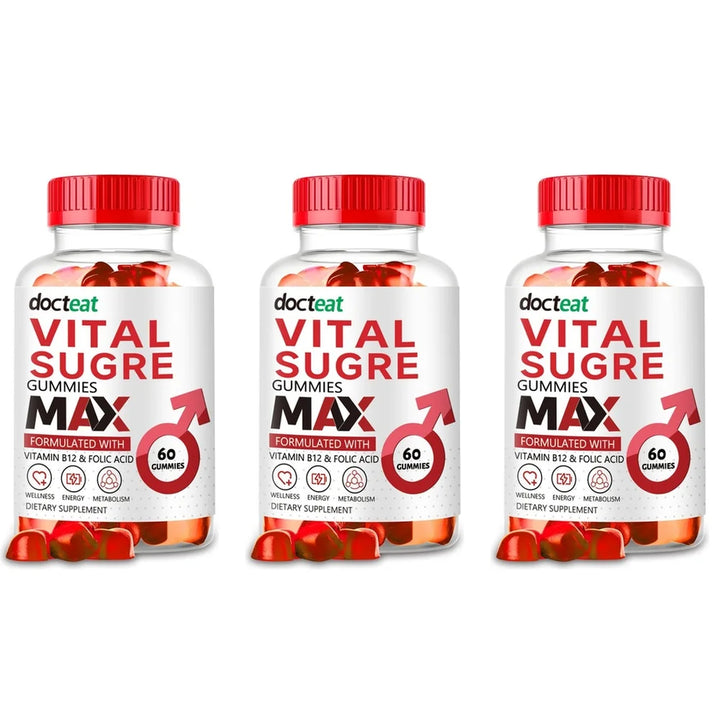 Men’s Energy Gummies – Beet Root, B12 &amp; Folic Acid