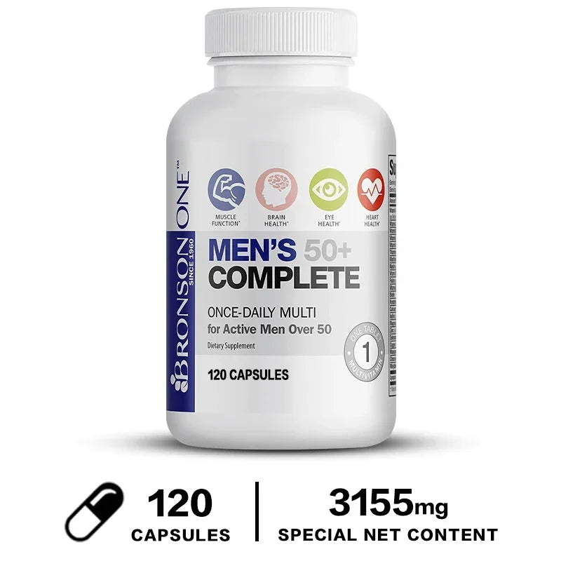 Men’s 50+ Multivitamin &amp; Multimineral – 120 Capsules