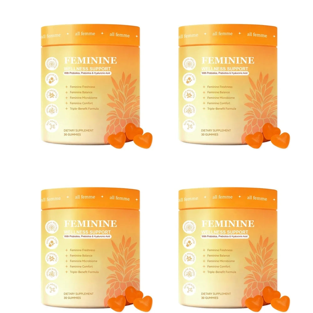 Women’s Feminine Wellness Gummies – B6, Zinc &amp; Inulin