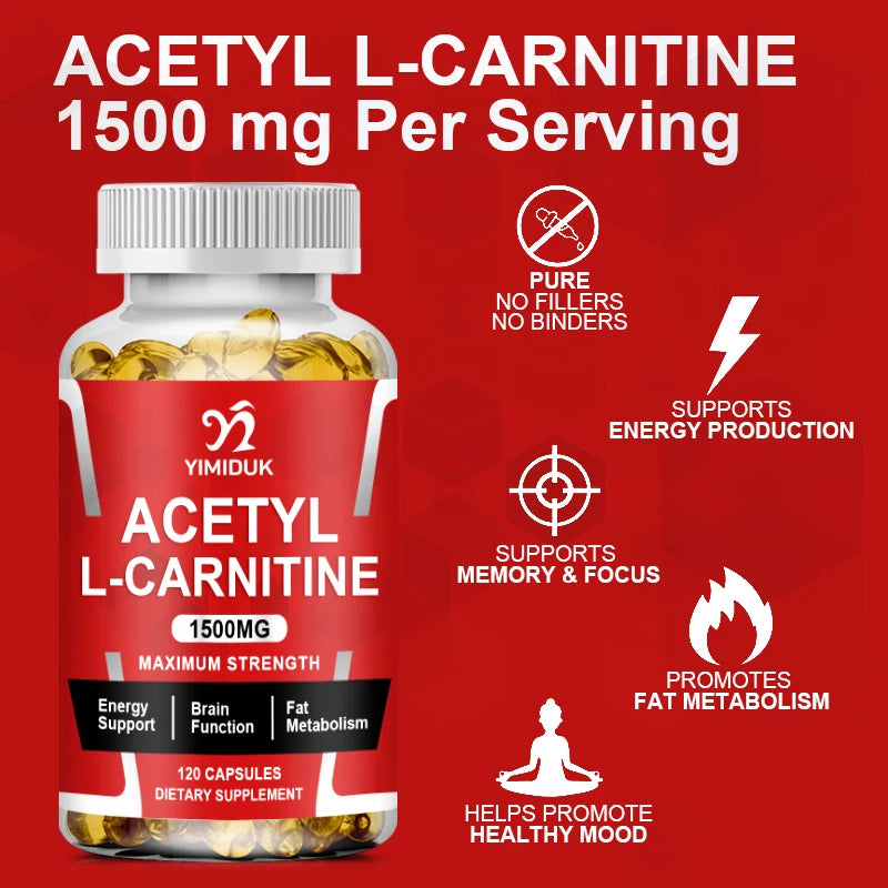 Acetyl L-Carnitine Capsules – Energy, Focus &amp; Metabolism Support
