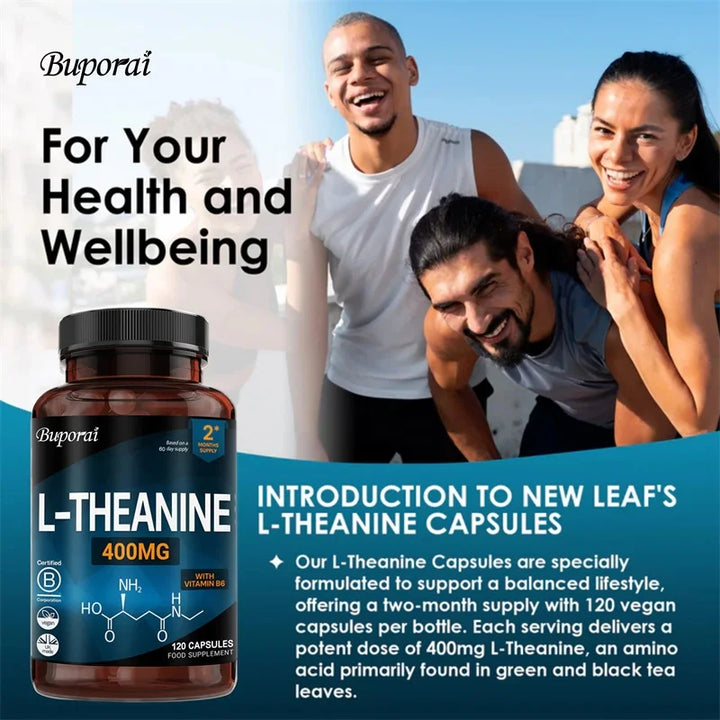 L-Theanine 400mg – Relaxation &amp; Sleep Support