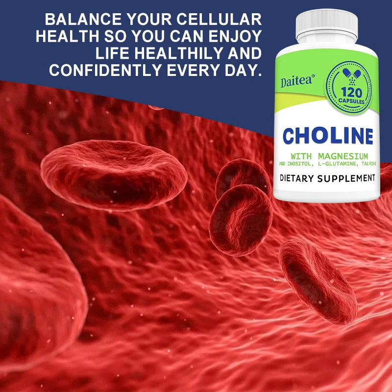 Choline Capsules – Brain, Memory, Liver &amp; Metabolism Support