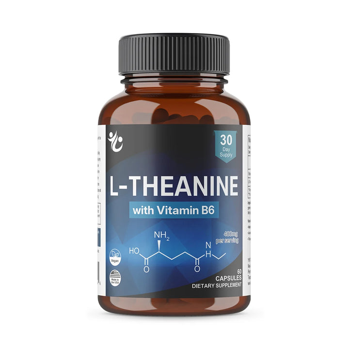 L-Theanine 400mg – Mood &amp; Focus Support, 120 Capsules