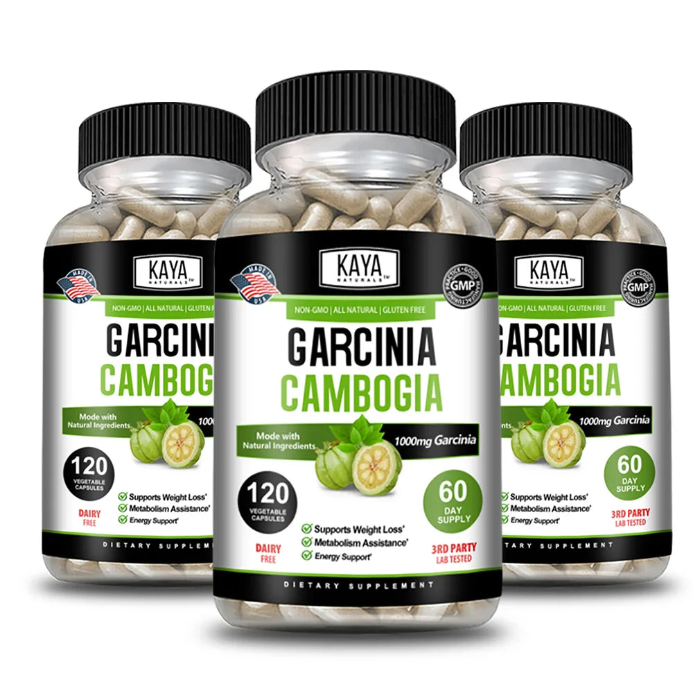 Garcinia Cambogia Capsules, Supports Weight Management, Appetite Control, Energy Metabolism Supplement, Non-GMO