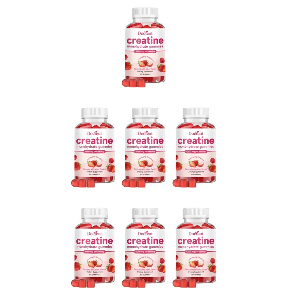 Docteat Creatine Monohydrate Gummies – 5,000mg, 60 Count
