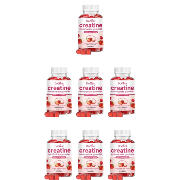 Docteat Creatine Monohydrate Gummies – 5,000mg, 60 Count