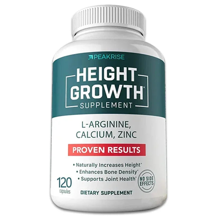 Vitamin D3 + Calcium and Zinc Nutritional Supplement, Natural Height Growth, Suitable for Adults and Children