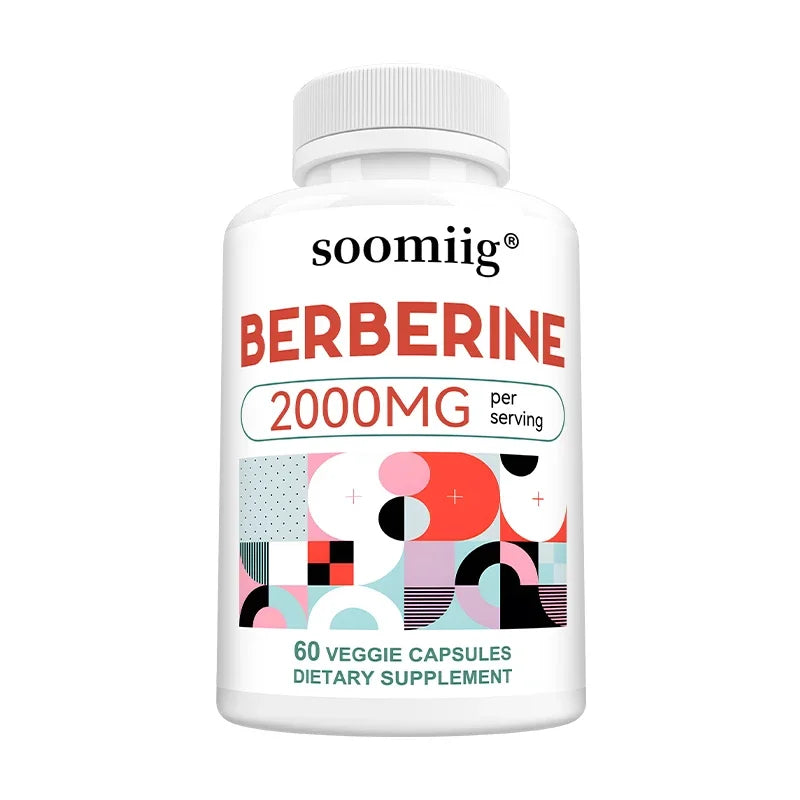 Berberine Capsules 2000mg, Supports Heart, Cardiovascular Health, Digestion, Liver Health, Immunity &amp; Metabolic Balance