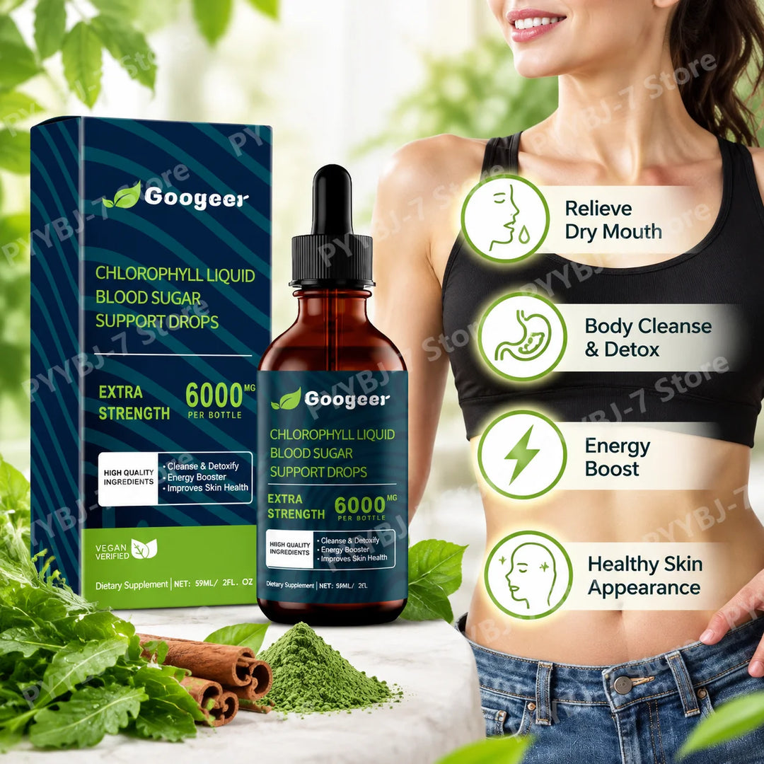 Chlorophyll Liquid Drops – Berberine &amp; Cinnamon Blend 59ml