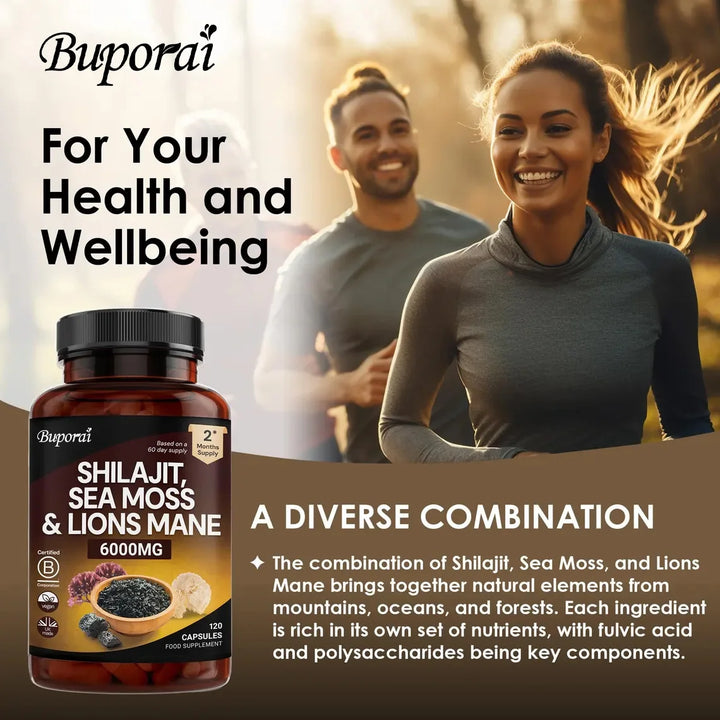 Shilajit 3-in-1 with Sea Moss &amp; Lion’s Mane