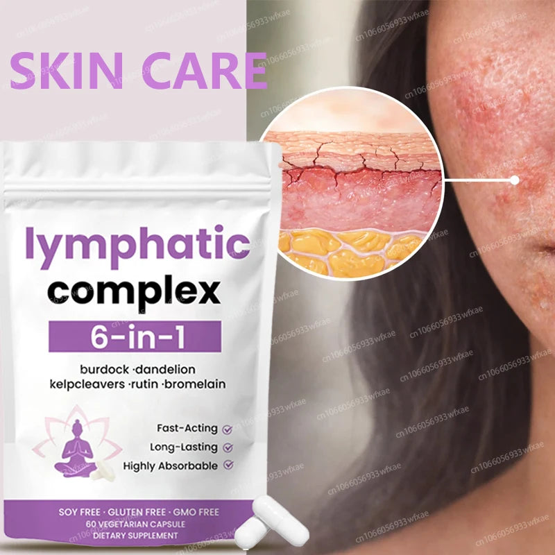 Lymph System Cleanse Detox Support  Lymphatic Drainage Supplement Accelerate Metabolism Reduce Swelling,Promote Fluid Balance