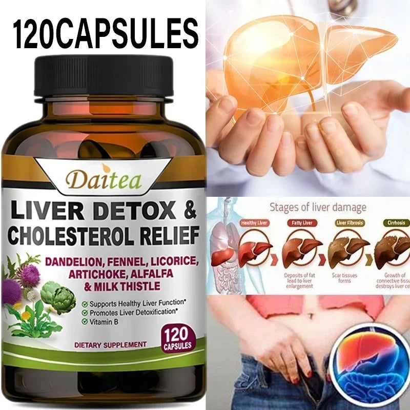 Vitamin B Silymarin &amp; Dandelion Root Liver Health Support, Antioxidant Support, Detoxification, Cleansing, Immunity, Men &amp; Women