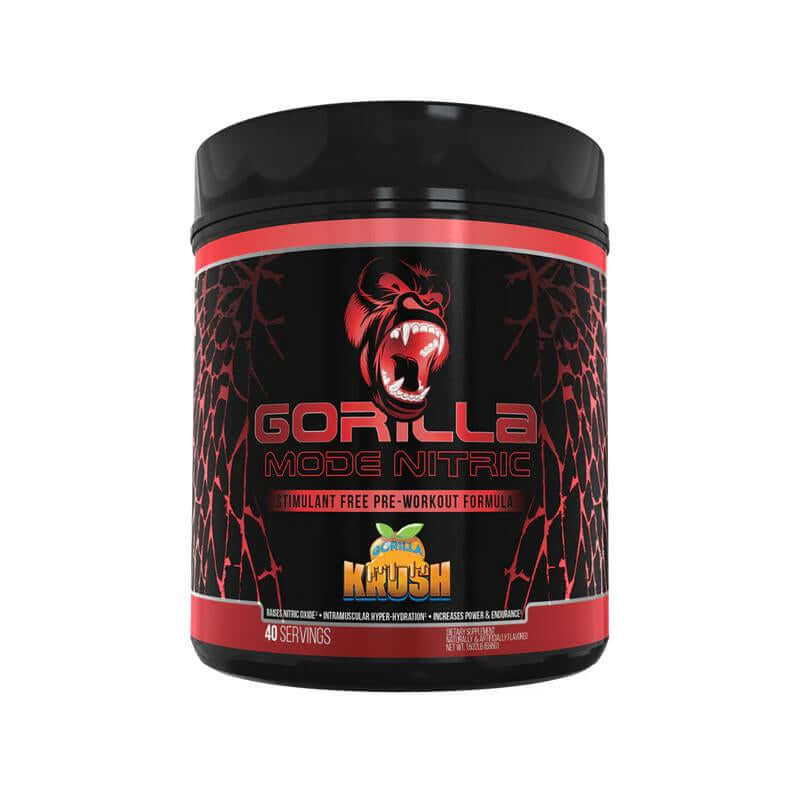 Stimulant Free Pre-Workout - Nitric Pump Formula supplement container with 40 servings for enhanced workout performance.