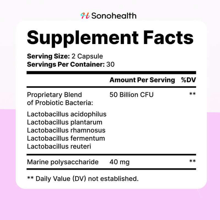 Supplement Facts for Women&