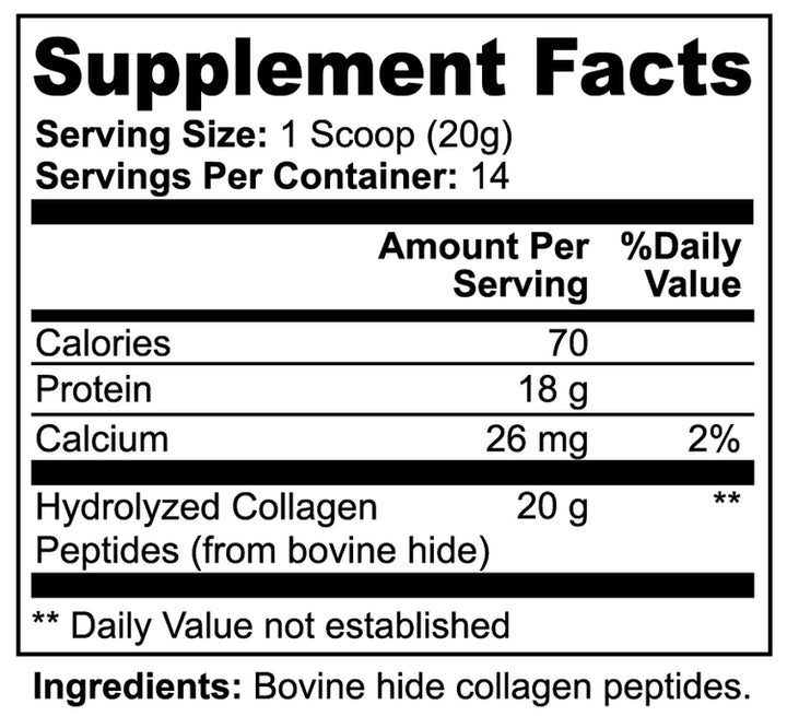 Grass-Fed Hydrolyzed Collagen Peptides