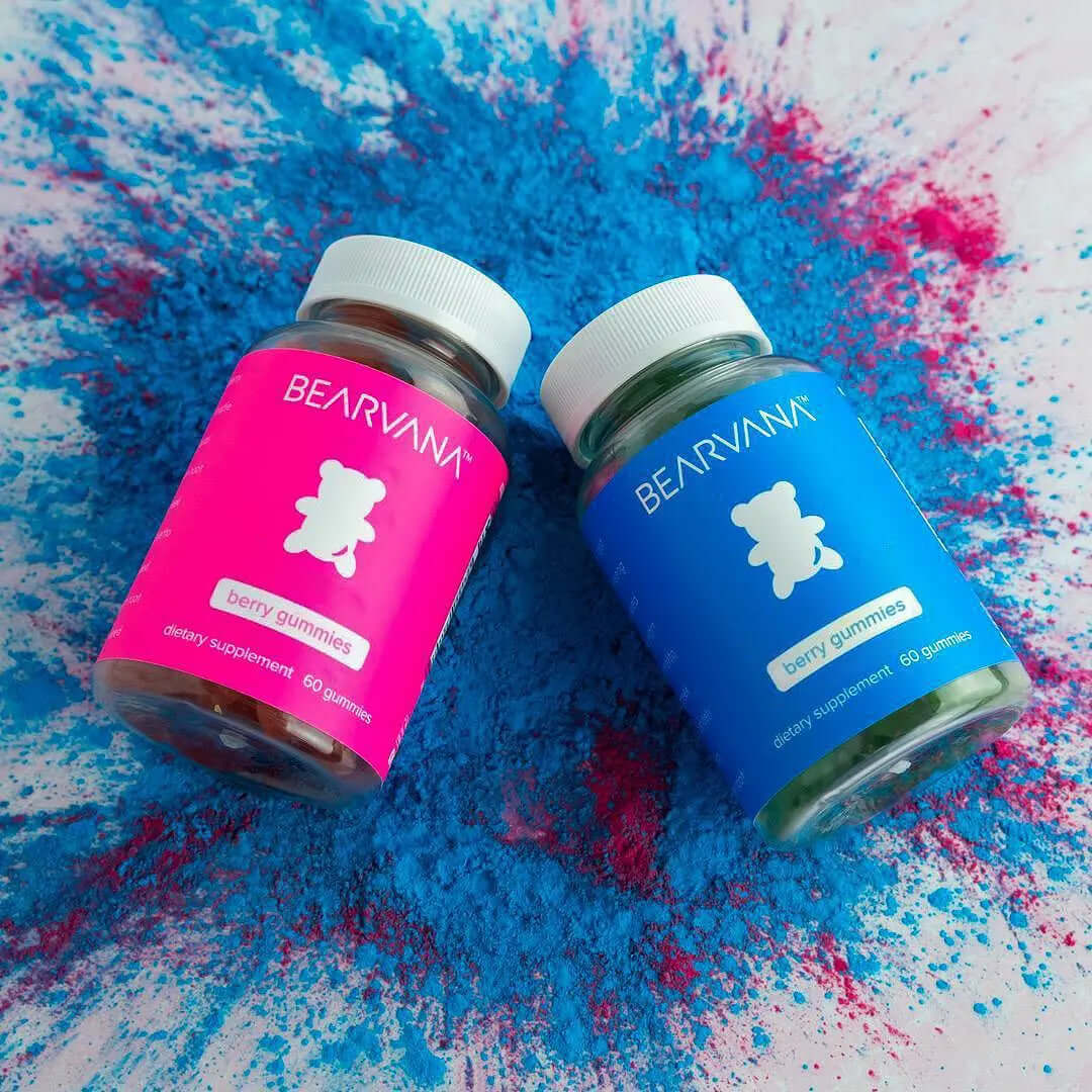 Women’s Support Supplement | Gummies Combo Pack featuring berry gummies in colorful packaging.