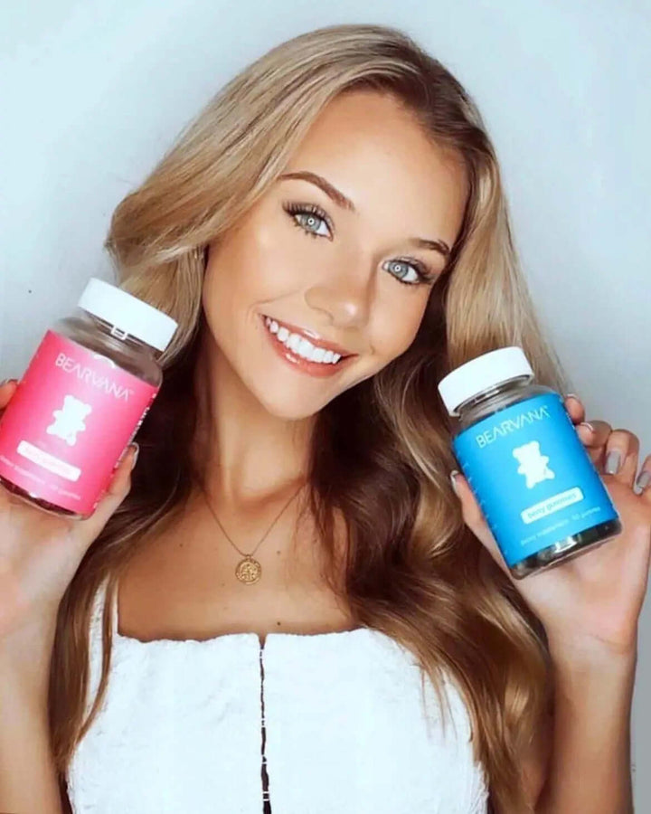 Women’s Support Supplement | Gummies Combo Pack with berry-flavored gummies for skin and figure enhancement.