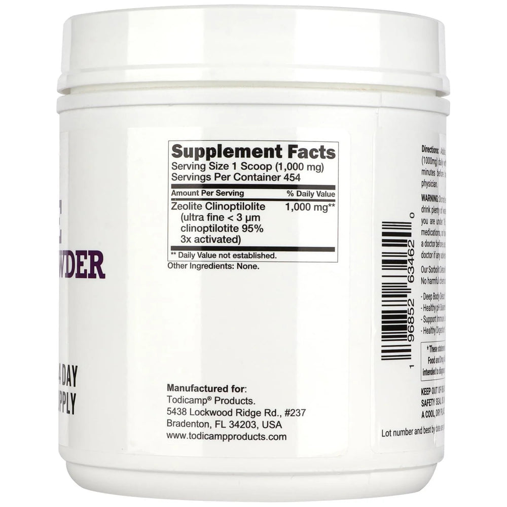 Zeolite Detox Powder 1 Lb Clinoptilolite Zeolite Powder Sorbolit 1 2 Μm Zeolite