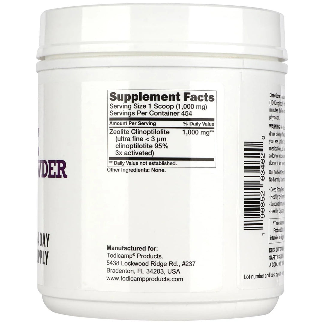 Zeolite Detox Powder 1 Lb Clinoptilolite Zeolite Powder Sorbolit 1 2 Μm Zeolite