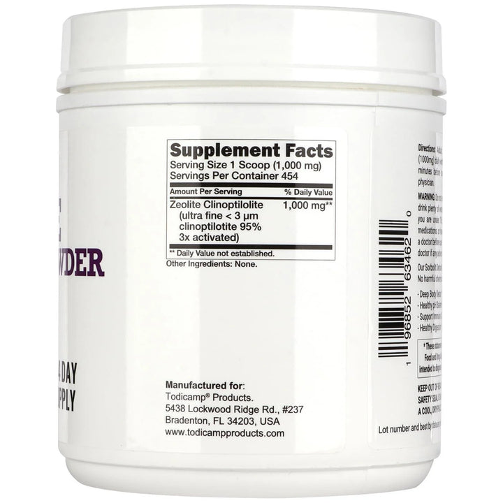 Zeolite Detox Powder 1 Lb Clinoptilolite Zeolite Powder Sorbolit 1 2 Μm Zeolite