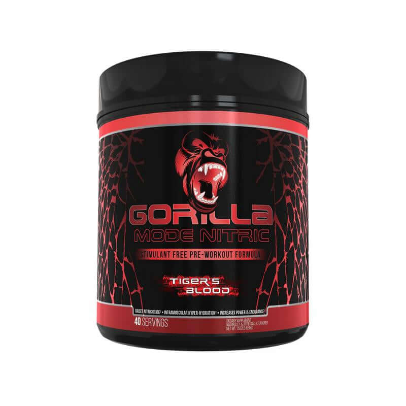 Stimulant Free Pre-Workout - Nitric Pump Formula - Gorilla Mode Nitric Tiger&